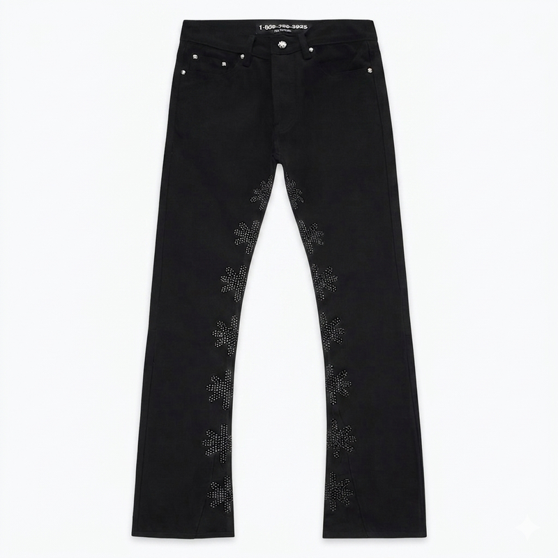 Lost Shdws Light Denim Black Pant